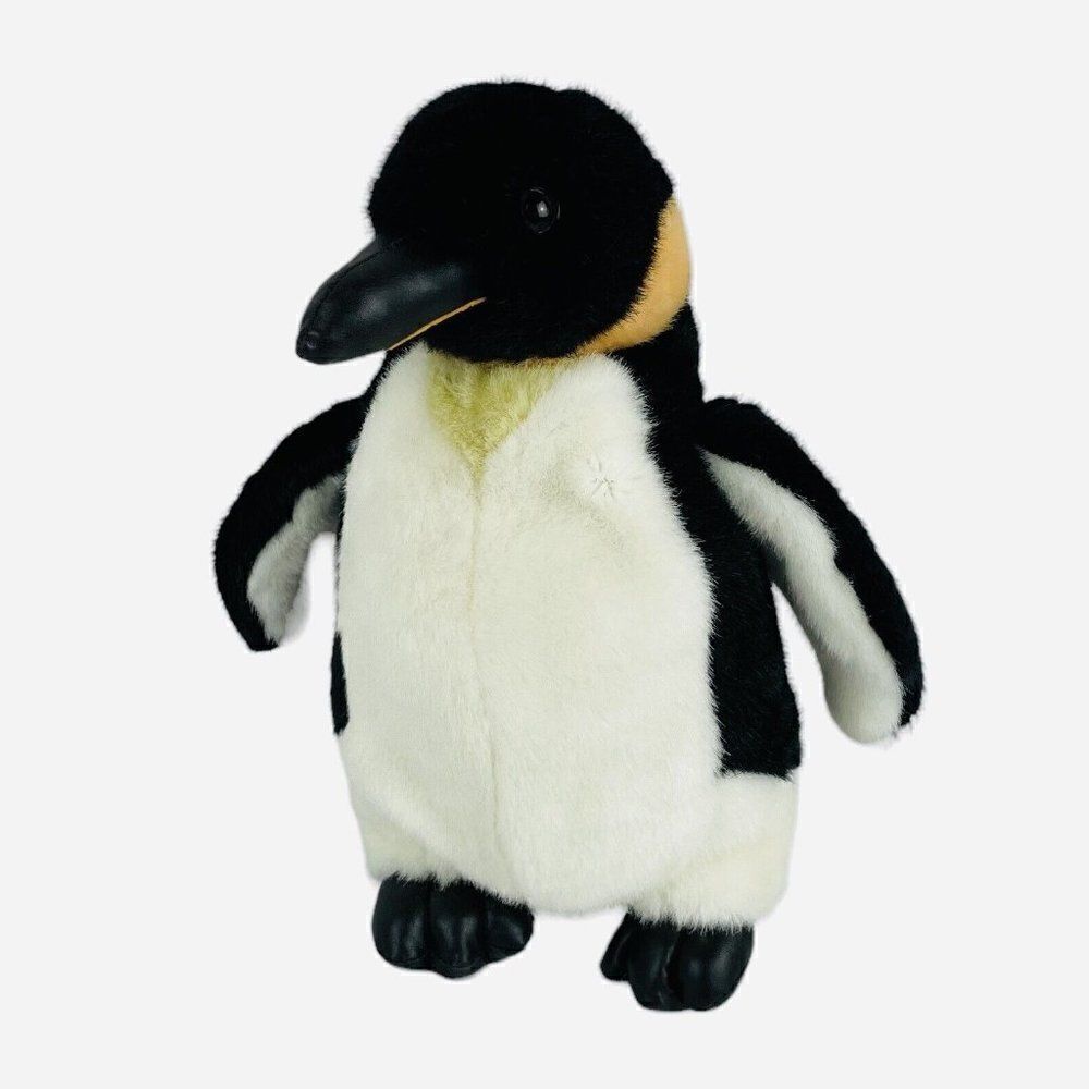 Cascade Toy King Penguin Plush Hand Puppet 360 Degree Head Wild Animal Pretend